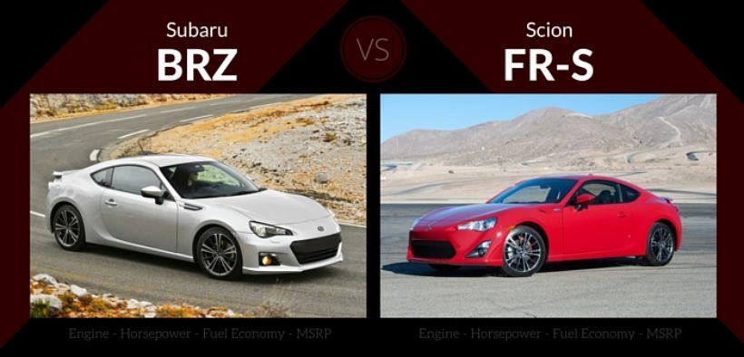 Subaru BRZ vs Scion FR-S