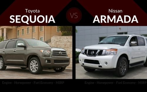 toyota sequoia vs nissan armada