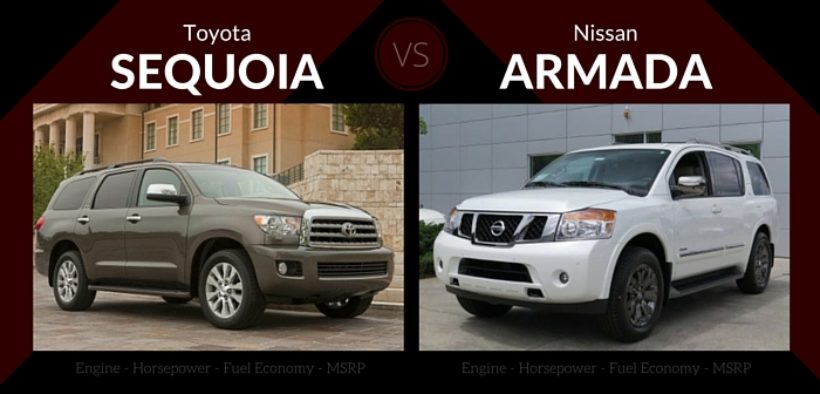 toyota sequoia vs nissan armada