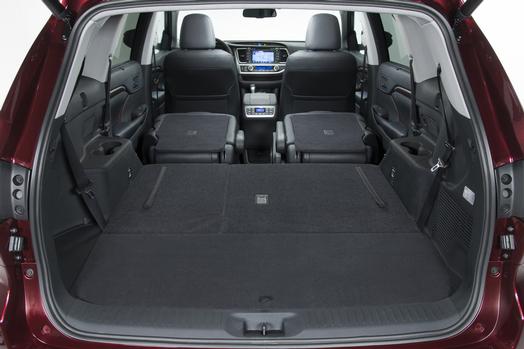 2016 Toyota Highlander storage