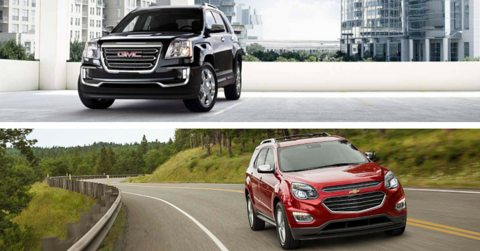 2016 Chevrolet Equinox vs GMC Terrain