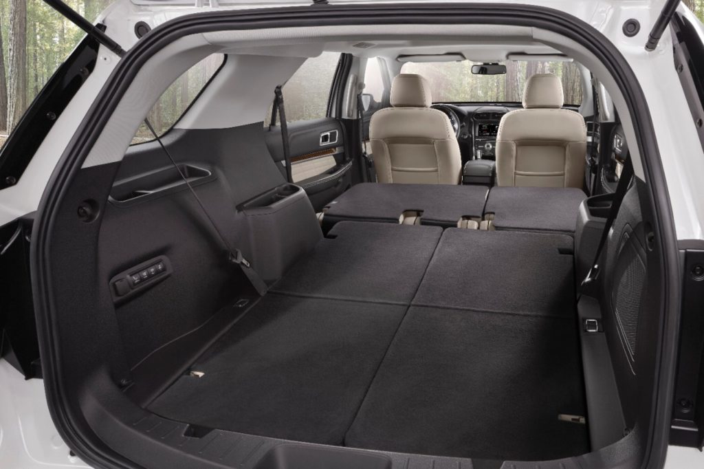 2016 Ford Explorer cargo space