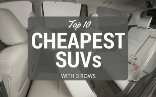top 10 cheapest suvs with 3 rows