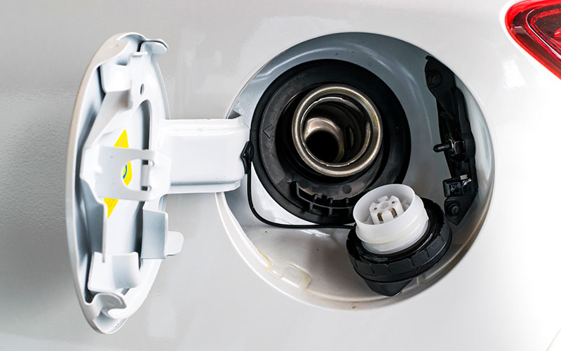 Open gas cap