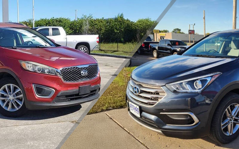 2017 Kia Sorento vs Hyundai Palisade 2017 Kia Sorento vs 2017 Hyundai Santa Fe -carsforsale.com