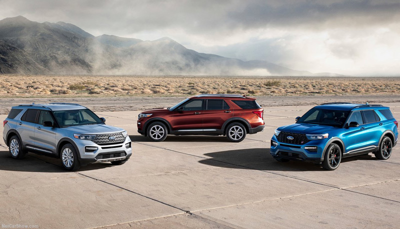 Three 2020 Ford Explorers