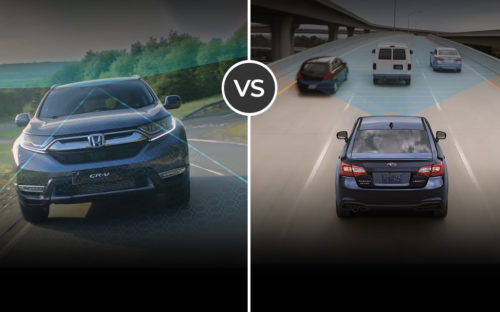 Honda Sensing vs. Subaru Eyesight technology