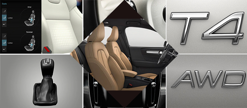 Collage interior of XC40