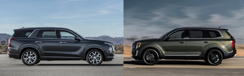 Hyundia Palisade and Kia Telluride