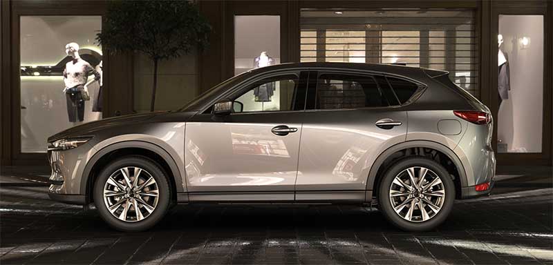 Gray Mazda CX5 Parked