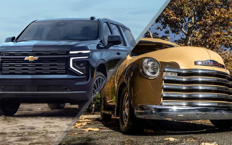 2025 & 1949 Chevrolet Suburbans - chevrolet.com, carsforsale.com