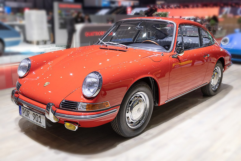 Porsche 901 on display at the 2019 Geneva Motor Show