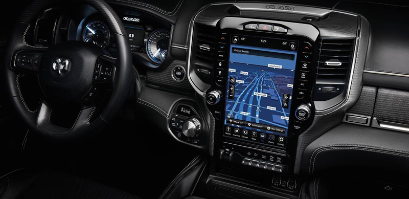 2020 RAM 1500 12-inch touchscreen