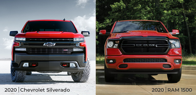 2020 Chevrolet Silverado vs 2020 RAM 1500