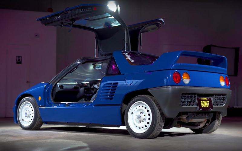 Blue 1992 Mazda Autozam AZ-1 - Donut Media Youtube Channel