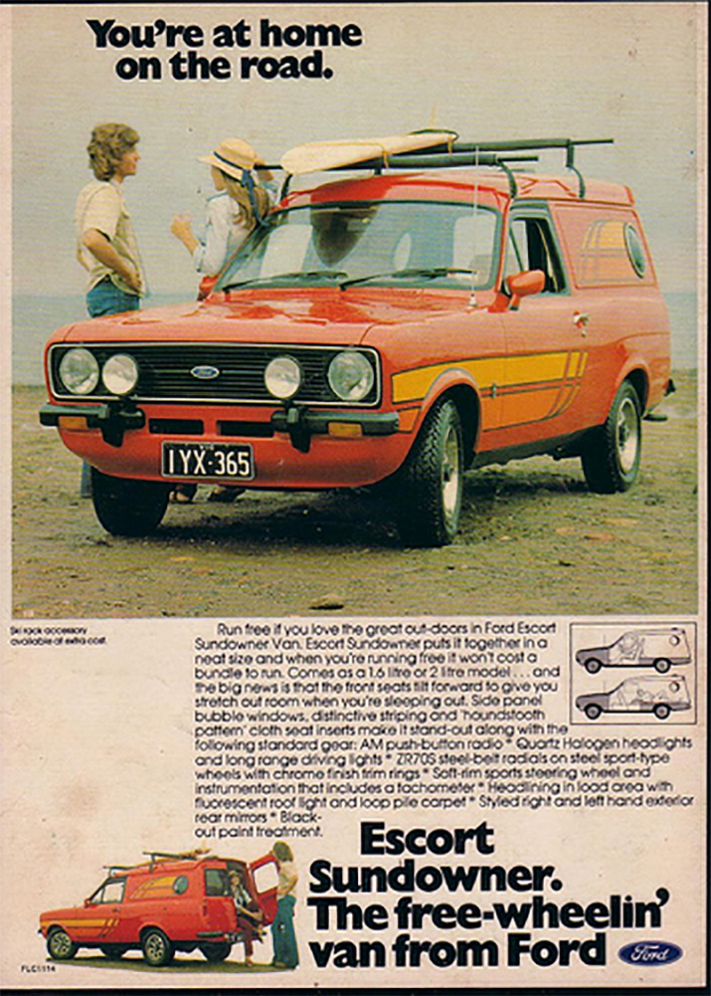 Ford Escort Sundowner Advertisement - vanquotedirect.co.uk