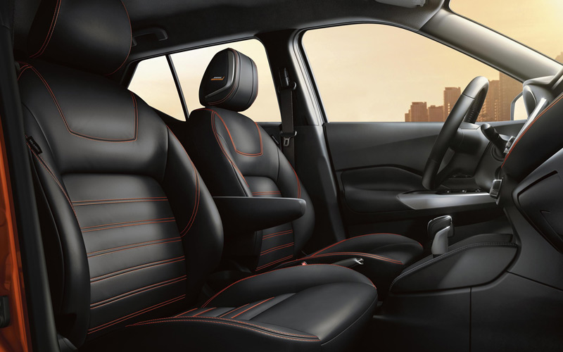 2020 Nissan Kicks Interior with optional Prima-Tex seats™ - nissanusa.com
