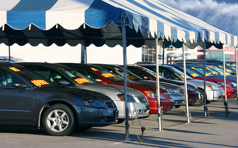 Used car lot ready for sales Used car lot ready for sales