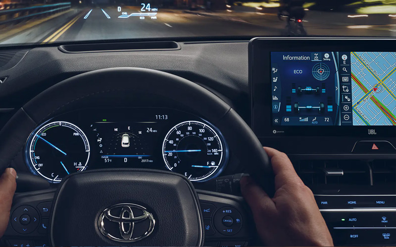 2021 Toyota Venza dash setup and HUD - toyota.com