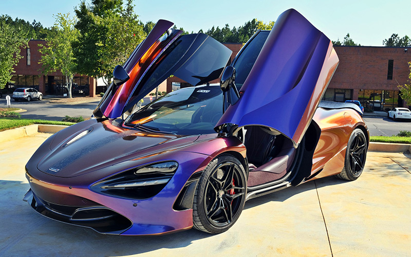 Mclaren 720S with color changing vinyl wrap - atlantacustomwraps.com Mclaren 720S with color changing vinyl wrap - atlantacustomwraps.com