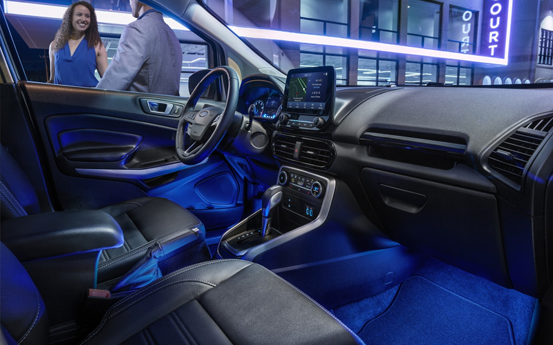 2020 Ford EcoSport ambient lighting - ford.com