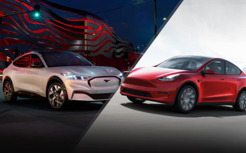 Comparing the New Mustang Mach E and the Tesla Model X