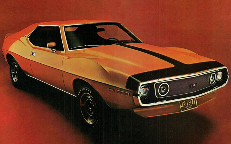 1971 AMC Javelin AMX advertisement - @DaveDuricy on Twitter