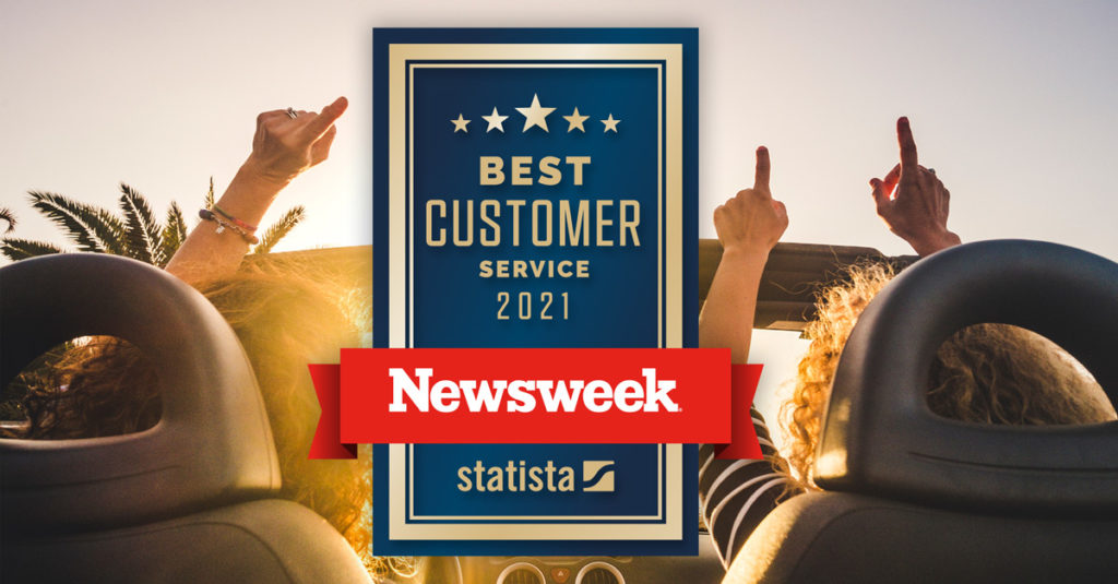 Best customer service 2021 Newsweek Award with Statista