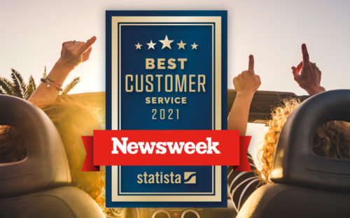 Best customer service 2021 Newsweek Award with Statista