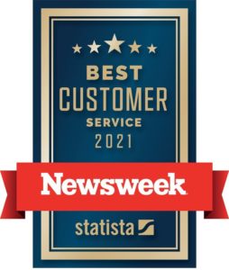 Best customer service 2021 Newsweek Award with Statista