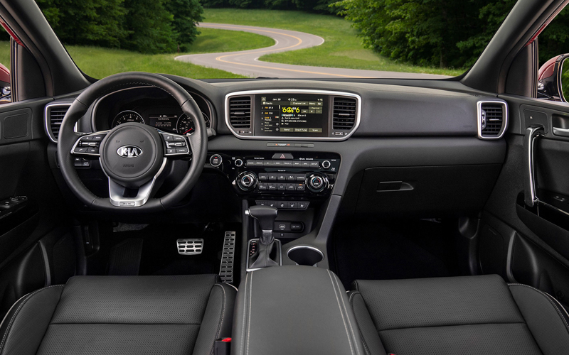2021 Kia Sportage dash - kia.com