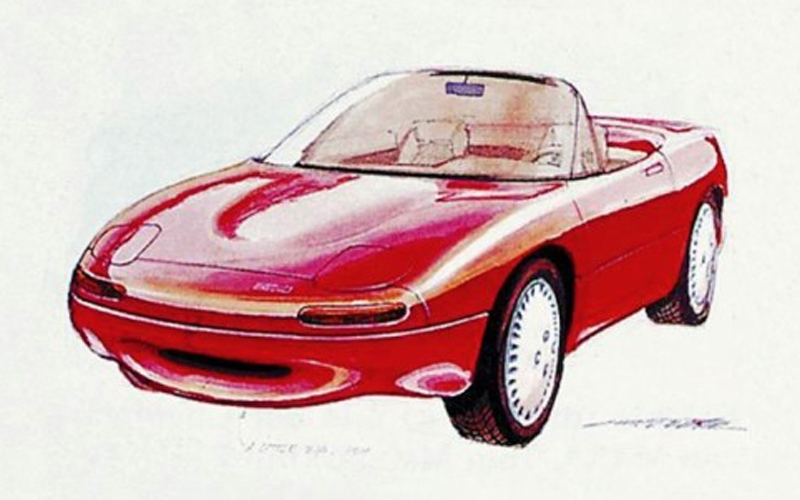 Mazda MX-5 Miata concept drawing - insidemazda.co.uk