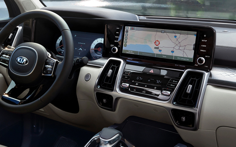 2021 Kia Sorento infotainment - kia.com