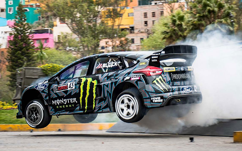 Ken Block's 2016 Ford Focus RS RX in Gymkhana 10 - hooniganracing.com