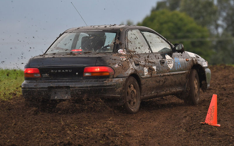 Subaru on a Rallycross dirt track - scca.com