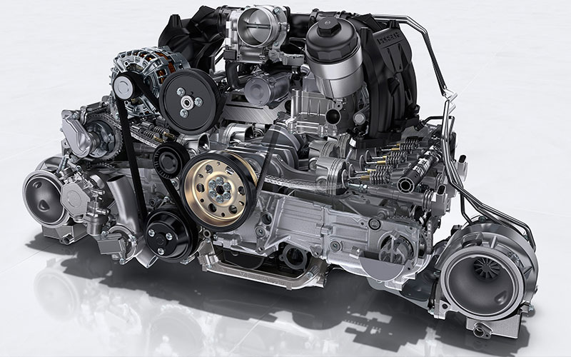 Porsche 911 3.8L 6-cylinder boxer - newsroom.porsche.com