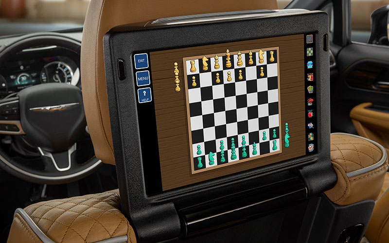 2021 Chrysler Pacific Uconnect 5 rear seat - media.stellantisnorthamerica.com