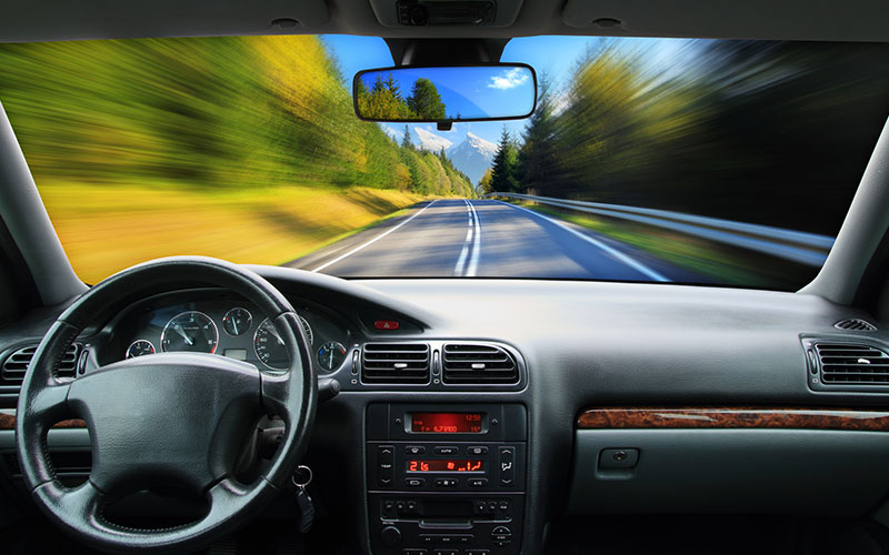 Older car dashboard