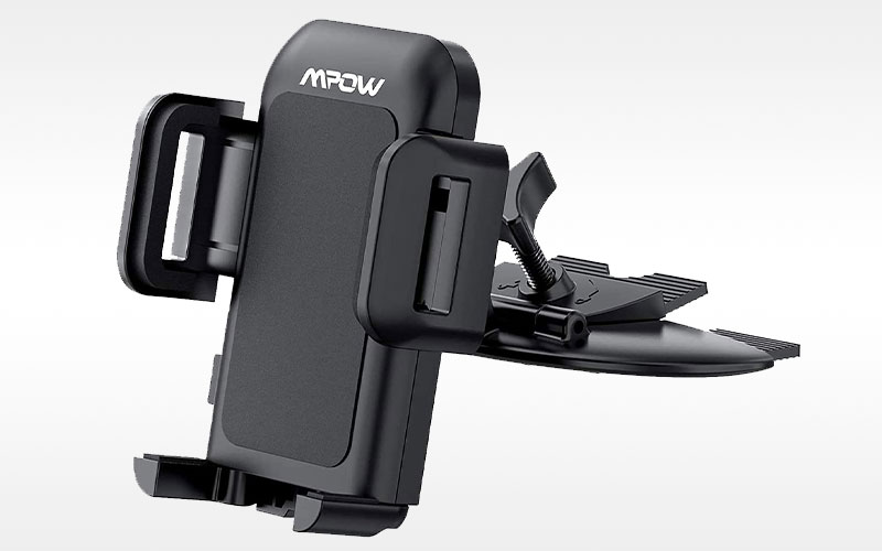 MPOW CD Player phone mount - amazon.com