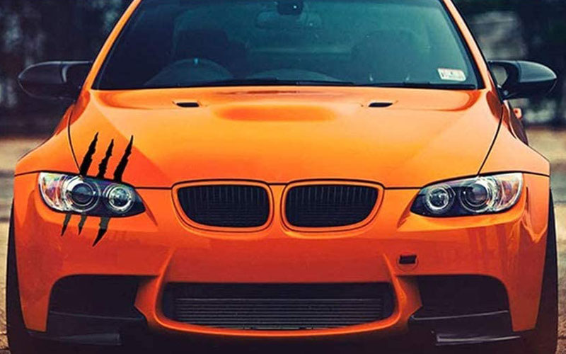 Claw Marks Headlight Sticker - amazon.com