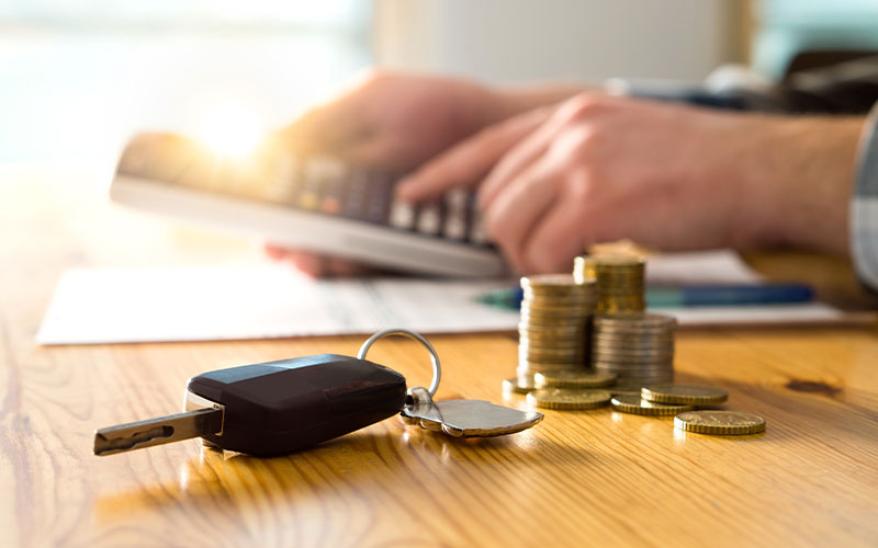 Person making calculations Person making calculations