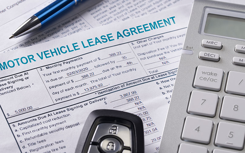 Vehicle lease agreement