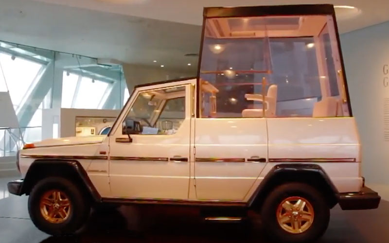 1980 Mercedes-Benz 230 G Popemobile- MercedesClass1886 on YouTube.com