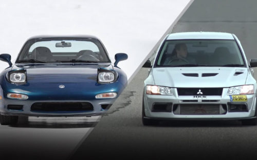 Mazda RX-7 vs Mitsubishi Lancer Evo VII