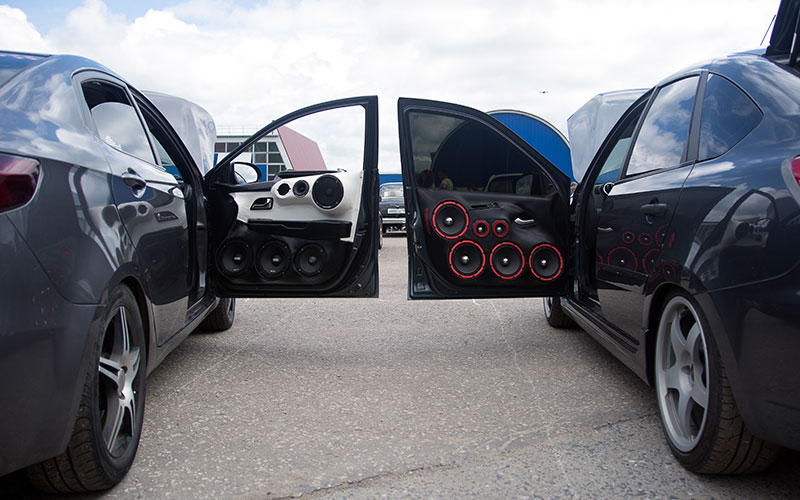 Cars with custom speakers