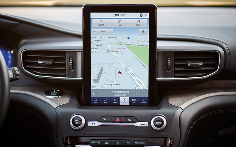 2020 Ford Explorer Sync 3 infotainment - ford.com