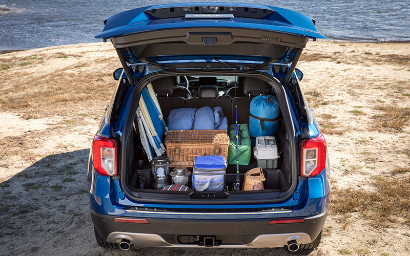 2020 Ford Explorer cargo space - ford.com