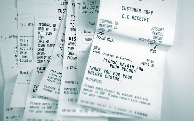 Receipts