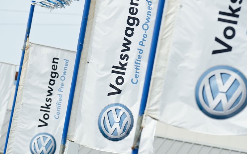 Volkswagen Certified Pre-Owned flags Volkswagen Certified Pre-Owned flags
