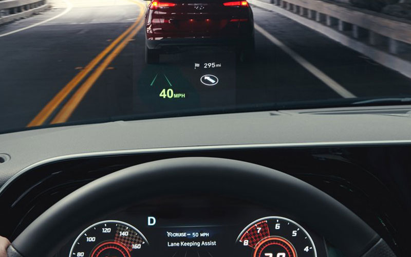 2021 Hyundai Palisade heads up display - hyundaiusa.com